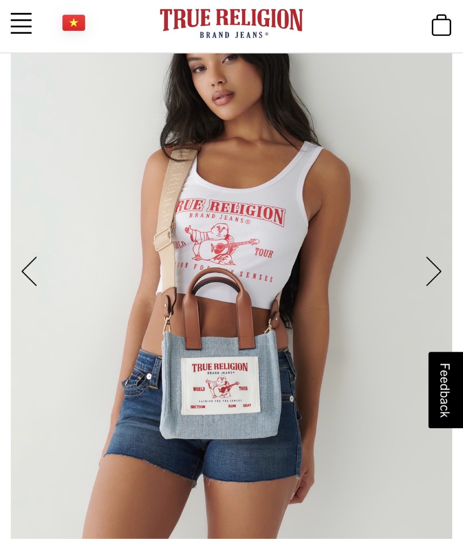 True Religion Blue Crossbody bag - RE.LOVED - Sustainable