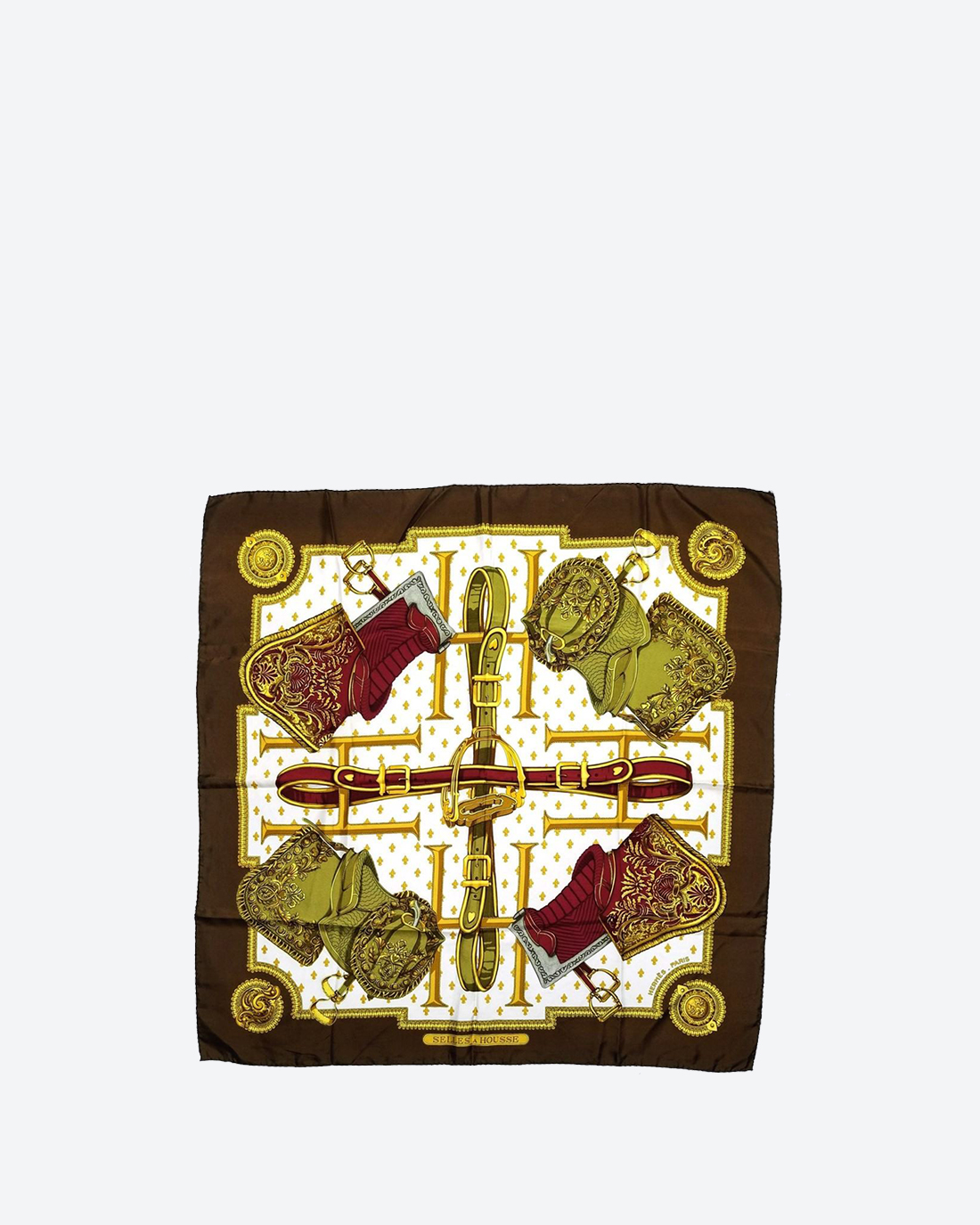 Hermès Carré Selles à Housse scarf