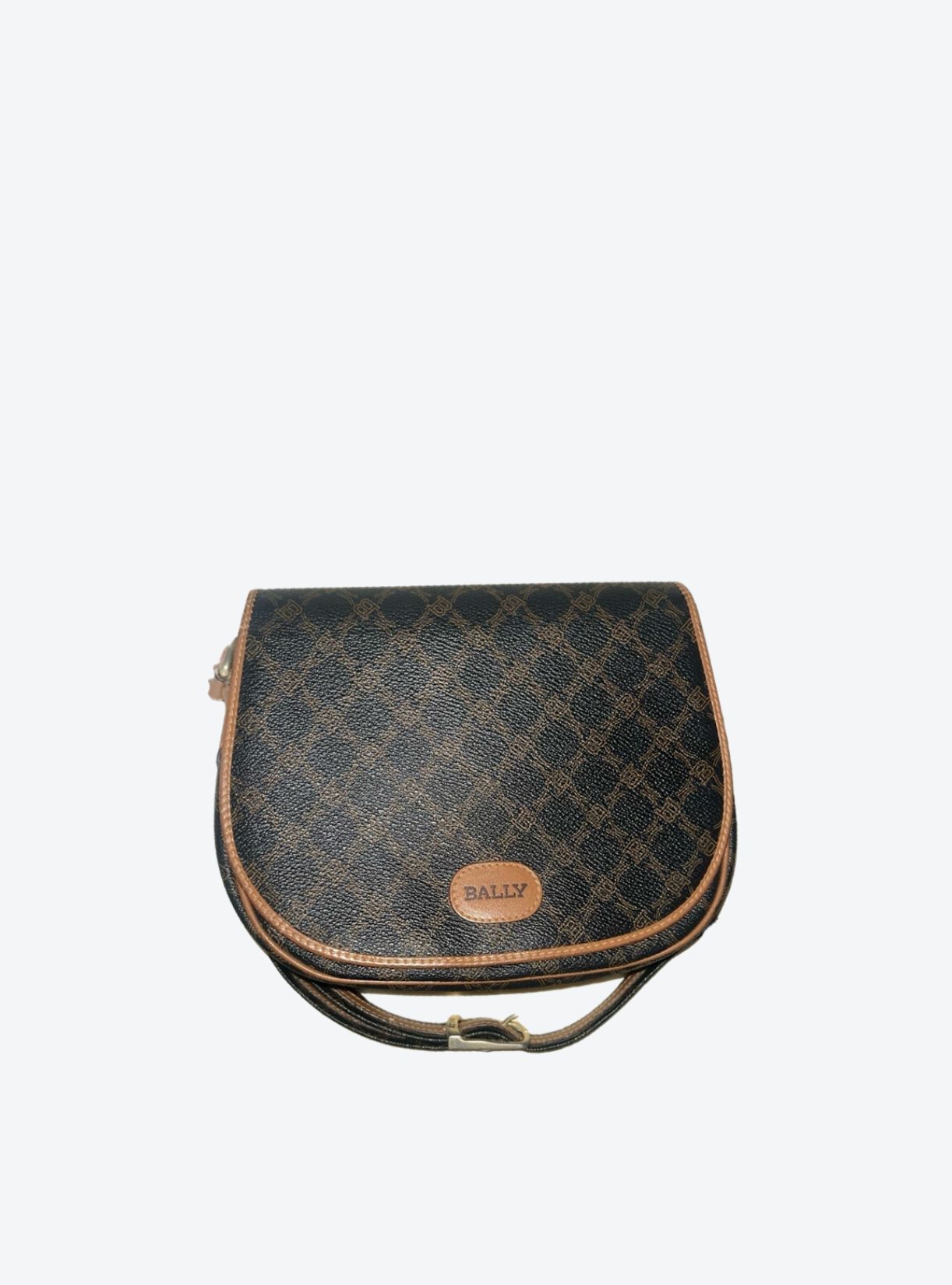 Monogram leather crossbody sale