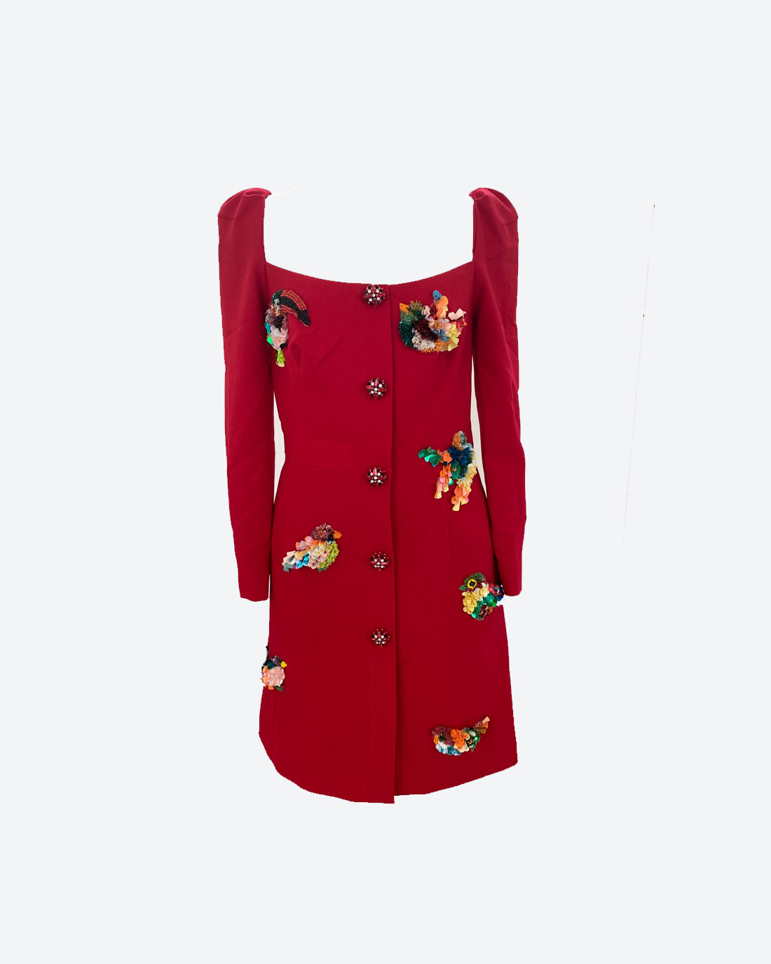 Huy Tran red dress