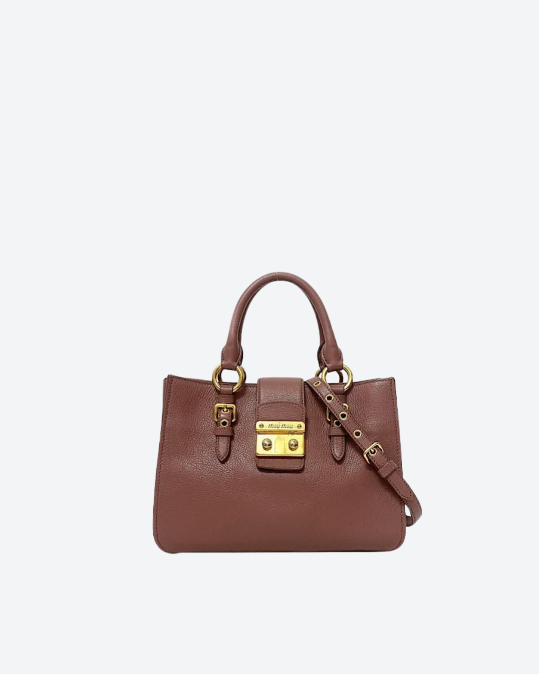 Miu Miu Top handle leather bag Brown Top-handle bag