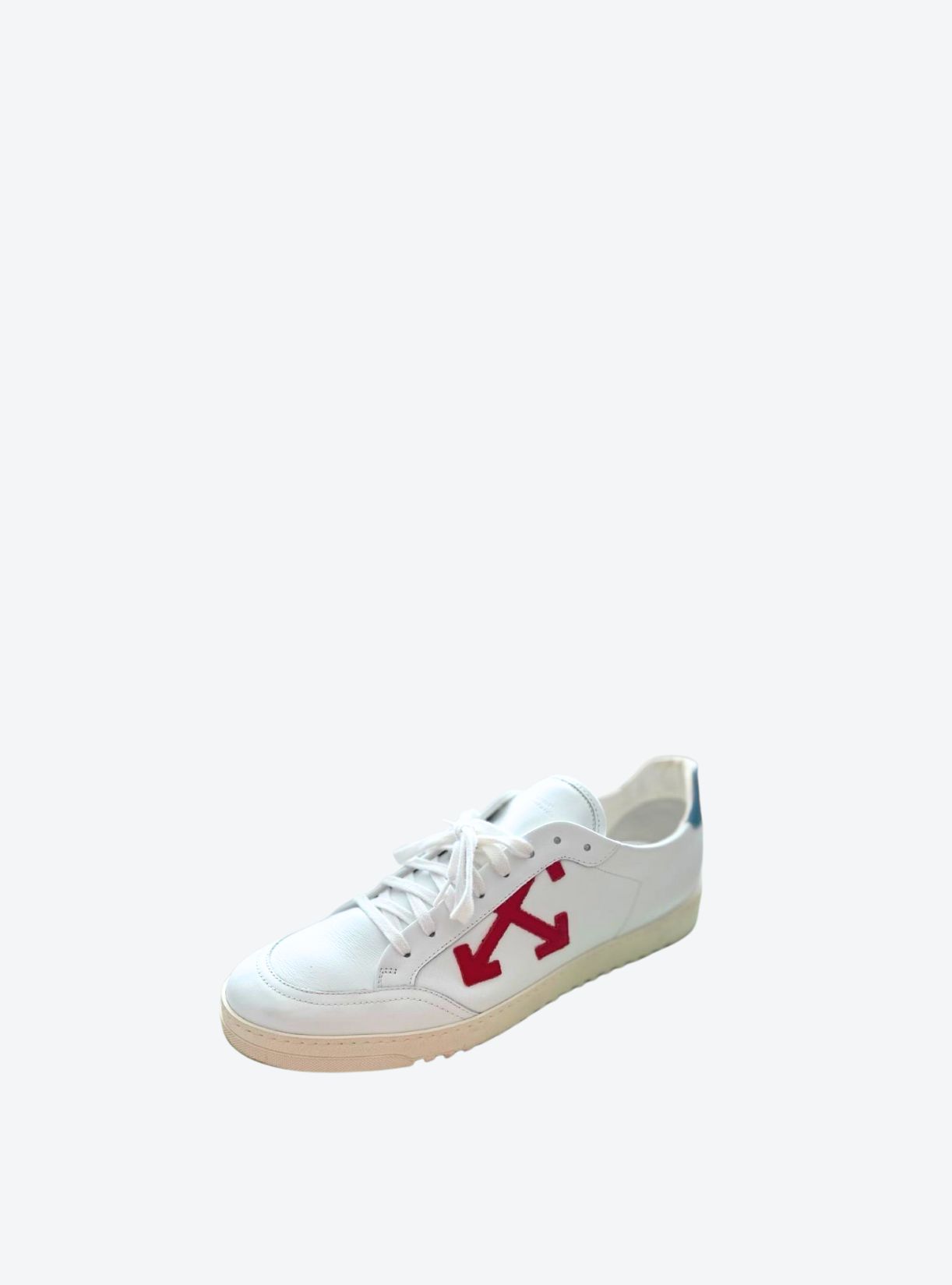Off-White Low Top Leather Sneakers