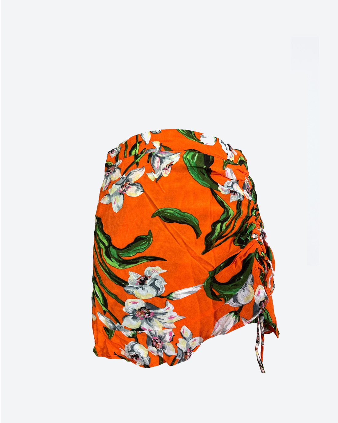 Zara orange short skirt