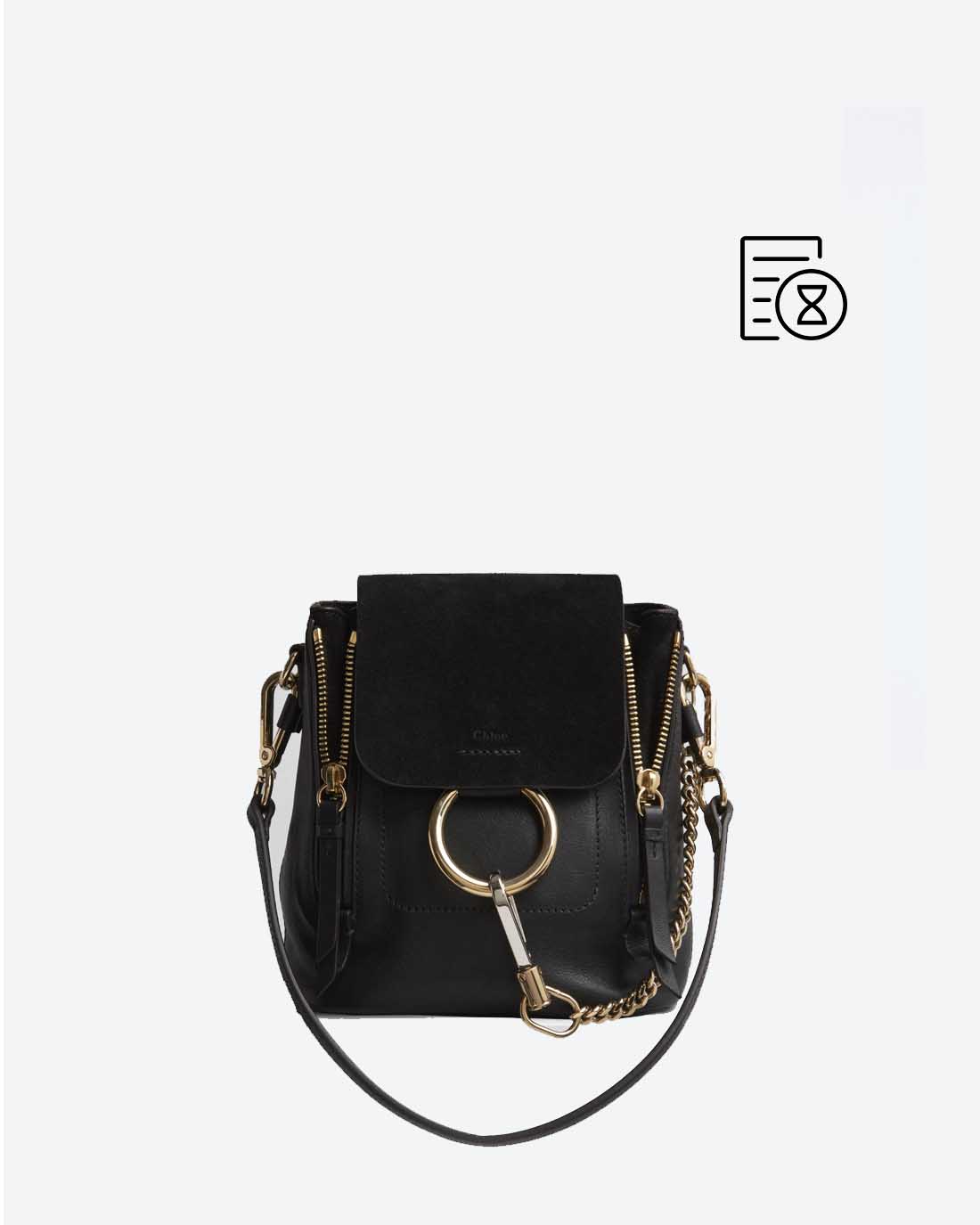 Chloe Faye black backpack - RE.LOVED - Sustainable Fashion, Buy, Sell,  Relove your dressing