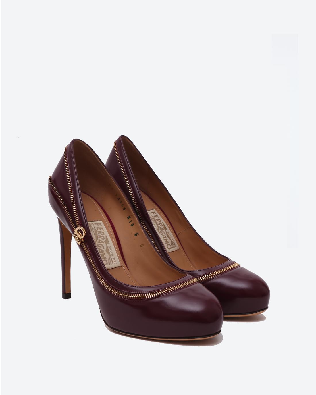 Ferragamo burgundy shoes online